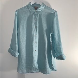 J. Jill linen button down- NWT